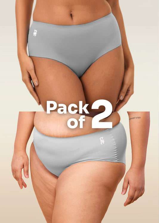 2 Pack - Grey Seamless Underwear