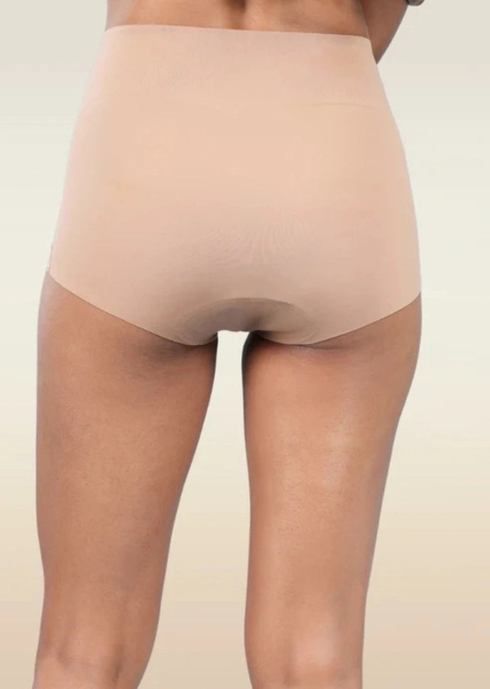 Set - White Minimiser Bra and Beige Shaper Underwear