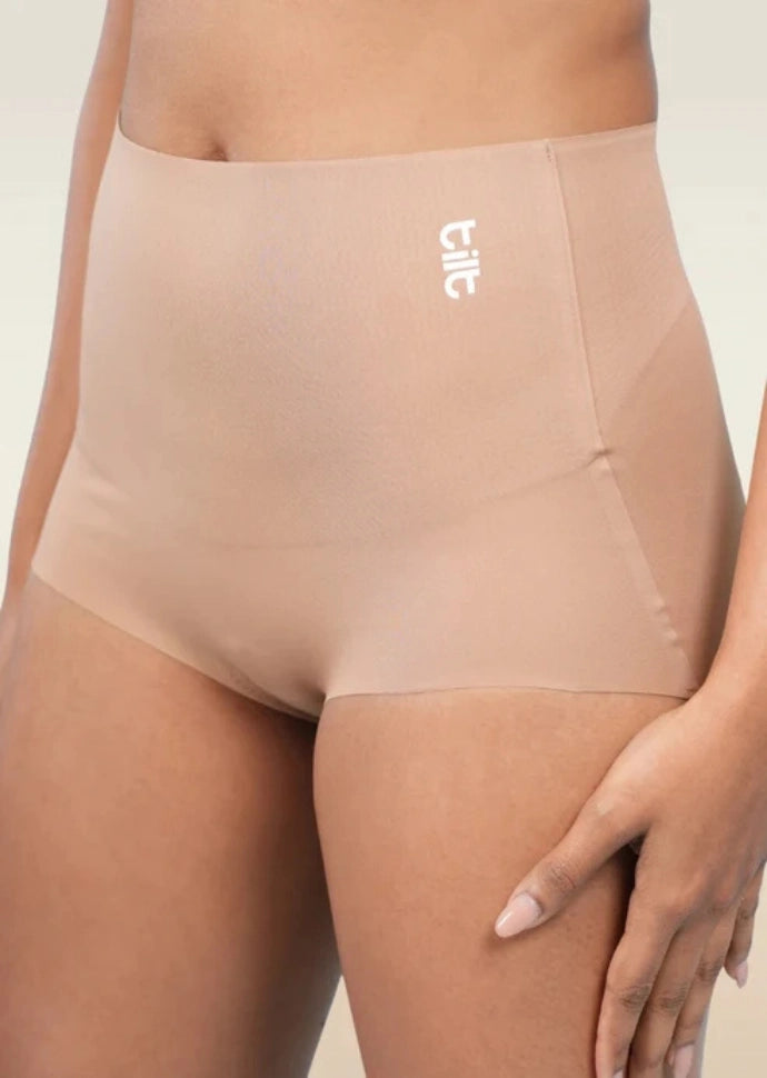 Set - White Minimiser Bra and Beige Shaper Underwear