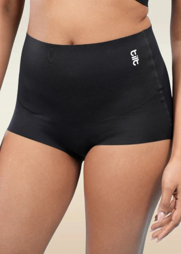Set - Nude Wave Bra and Black Shaper Underwear