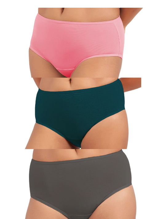 Assorted 3 Pack - Mid-waist Absorbent Underwear