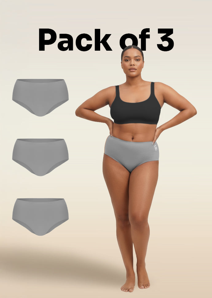 3 Pack - Grey Seamless Underwear