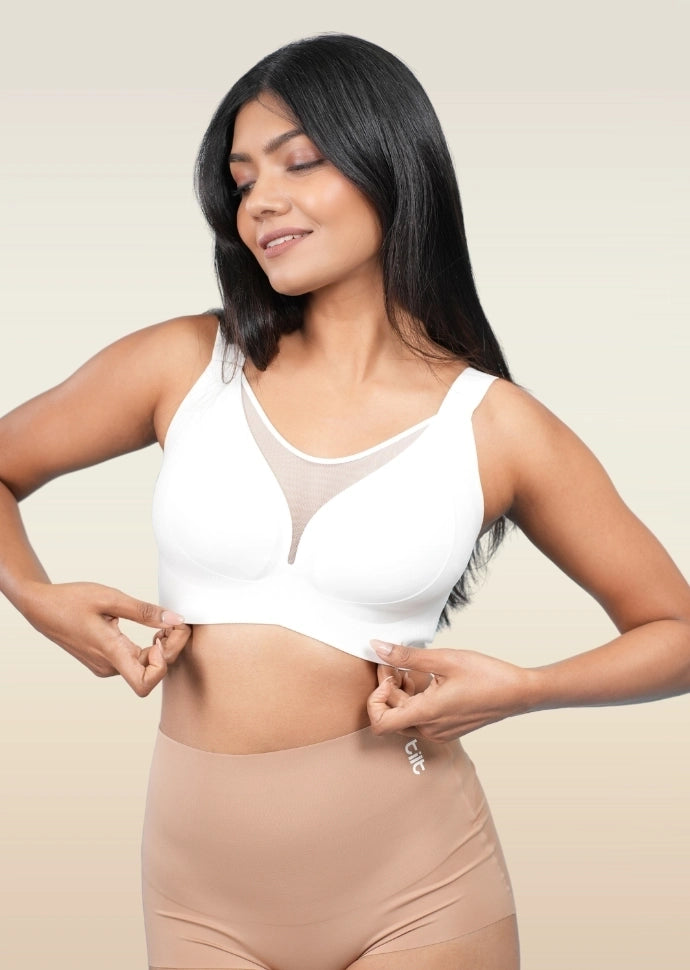 White Minimiser Bra