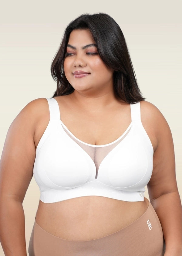 White Minimiser Bra