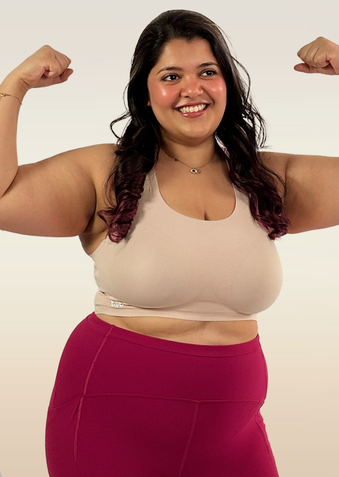 Tilt x Dr. Cuterus Beige Crossback Bra