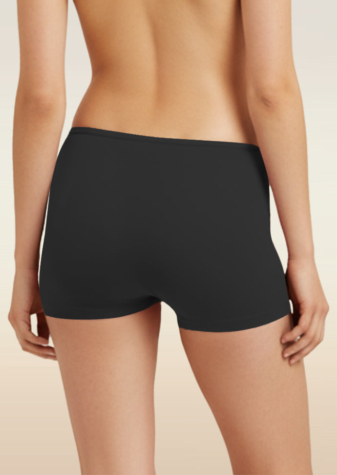 3 Pack - Black Absorbent Boyshorts