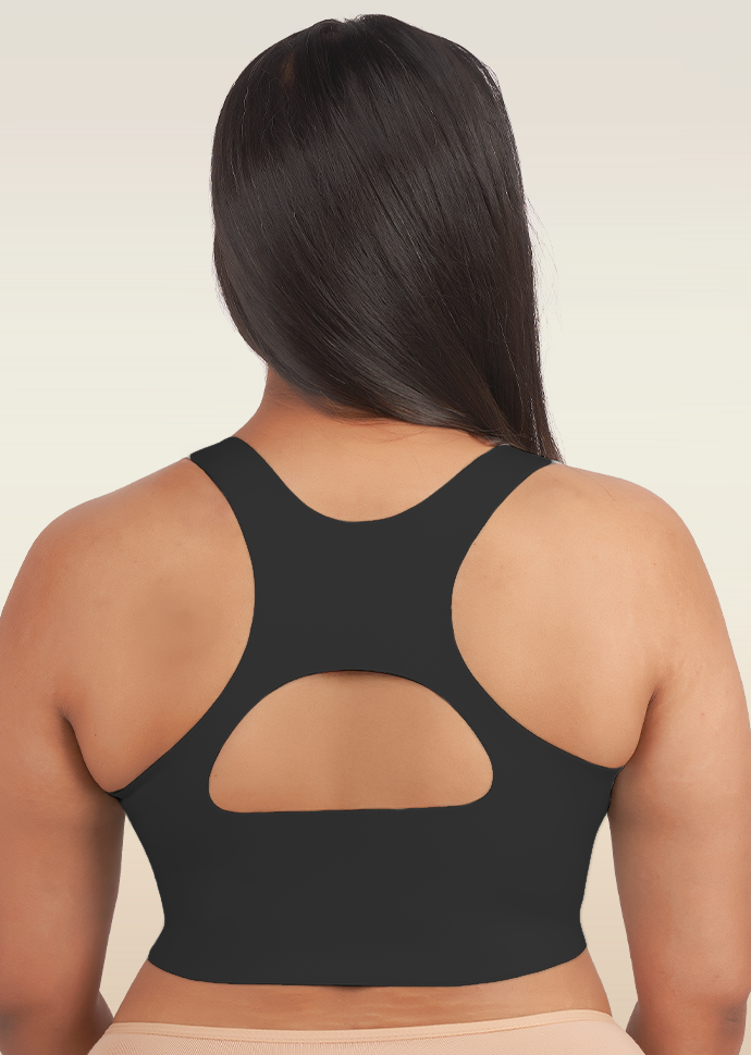 Tilt x Dr. Cuterus Black Racerback Bra